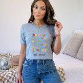 100日の可愛いカラフル先生 Tシャツ