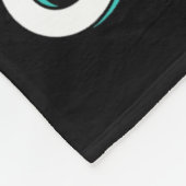 100日の可愛いClキッズ瞳孔子 フリースブランケット (角)