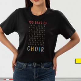 100日の合唱団100th School Day Music先生 Tシャツ