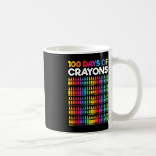 100日の女の子のためのクレヨンSの100th Day コーヒーマグカップ