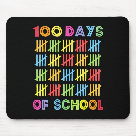 100日の子ども100日目の学校のコスト マウスパッド (正面)