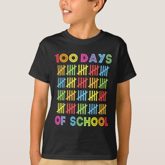 100日の子ども100日目の学校のコスト Tシャツ (正面)