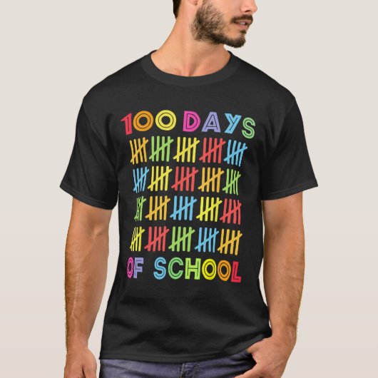 100日の子ども100日目の学校のコスト Tシャツ (正面)