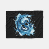 100日の子供を通る私の方法100日P フリースブランケット (正面(横))