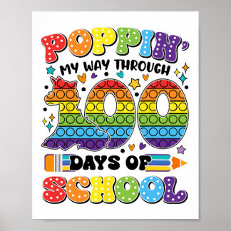 100日の子供100tを通して私の道をポップ ポスター