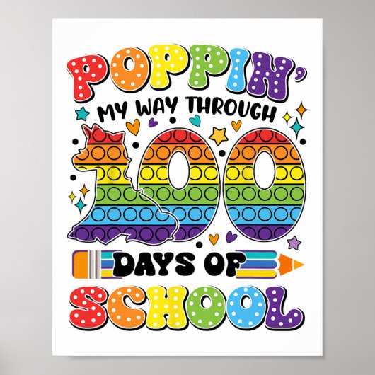 100日の子供100tを通して私の道をポップ ポスター (正面)
