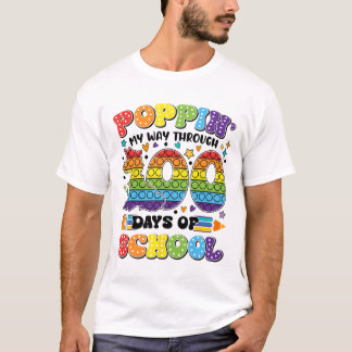 100日の子供100tを通して私の道をポップ tシャツ