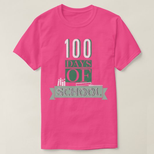 100日の学校おもしろい先生学生引用文coo tシャツ (デザイン正面)