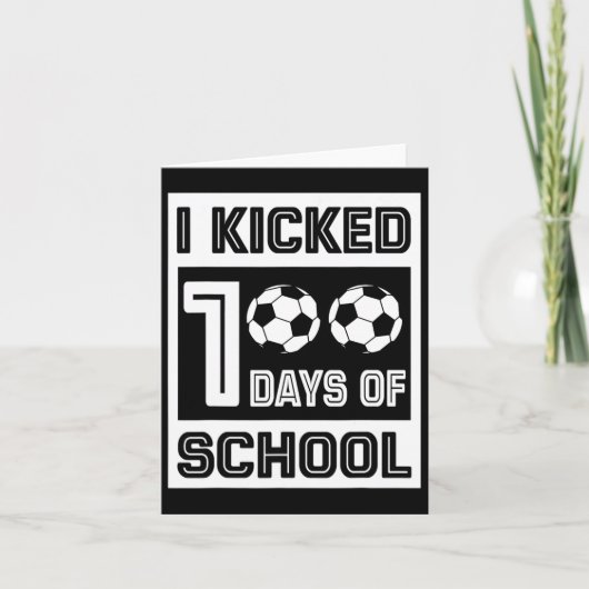 100日の学校おもしろい100日サッカー用 カード (正面)