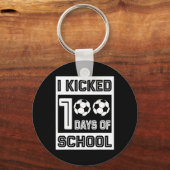 100日の学校おもしろい100日サッカー用 キーホルダー (正面)