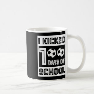 100日の学校おもしろい100日サッカー用 コーヒーマグカップ
