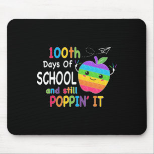 100日の学校とスティルポピン100日目ポップ・アートの マウスパッド