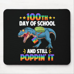 100日の学校と今でも100日T マウスパッド