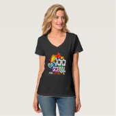 100日の学校と愛100日女の子ボー Tシャツ (正面フル)