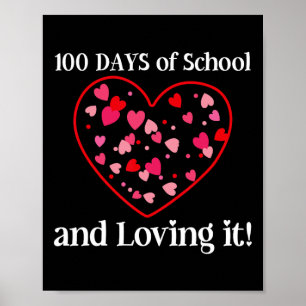 100日の学校とIt学生の先生 ポスター