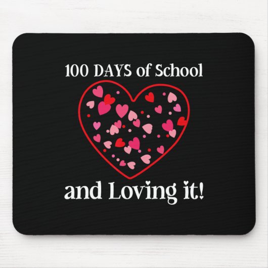100日の学校とIt学生の先生 マウスパッド (正面)
