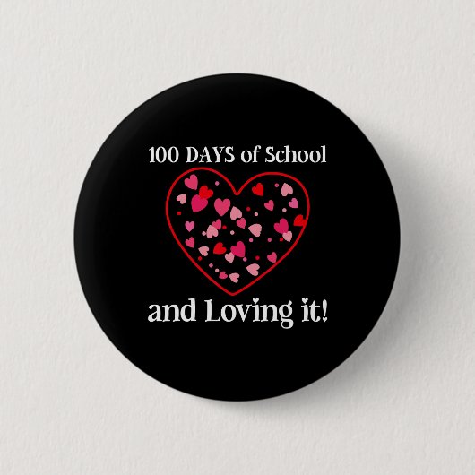 100日の学校とIt学生の先生 缶バッジ (正面)
