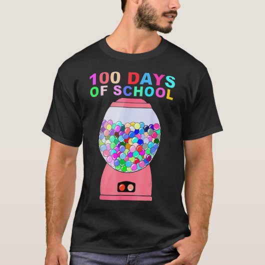 100日の学校のグミ子供へンボール Tシャツ (正面)