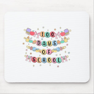 100日の学校のブレスレット100日女の子の子供 マウスパッド
