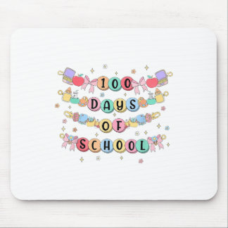 100日の学校のブレスレット100日女の子の子供 マウスパッド