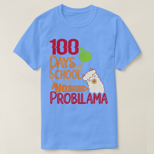 100日の学校のプロブラマラマ愛好家giftsc tシャツ (デザイン正面)
