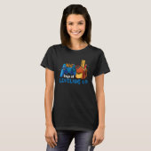 100日の学校のレベリングゲーマー100th day Tea Tシャツ (正面フル)