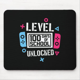 100日の学校のロック解除ゲーマービデオゲーム少年 マウスパッド