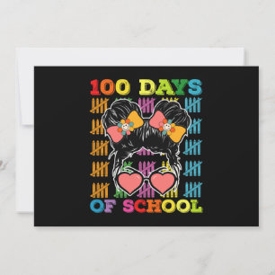 100日の学校の乱雑パン先生 招待状