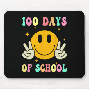 100日の学校の先生子供100thの日 マウスパッド