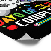 100日の学校の完成ゲーマー子供たち100th ポスター (角)