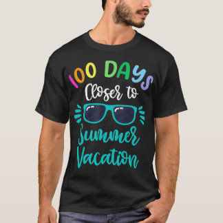 100日の学校の教師シャツキッズサマーバカト Tシャツ