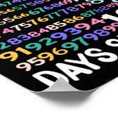 100日の学校の数学番号先生子供100 Da ポスター (角)