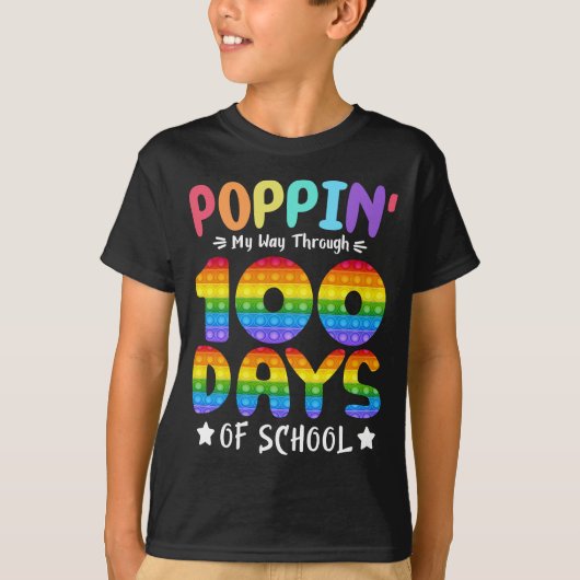 100日の学校の魔法学の頭が切れる Tシャツ (正面)