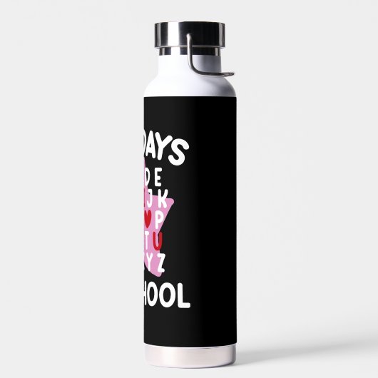 100日の学校アルファベット100日先生 ウォーターボトル (左面)