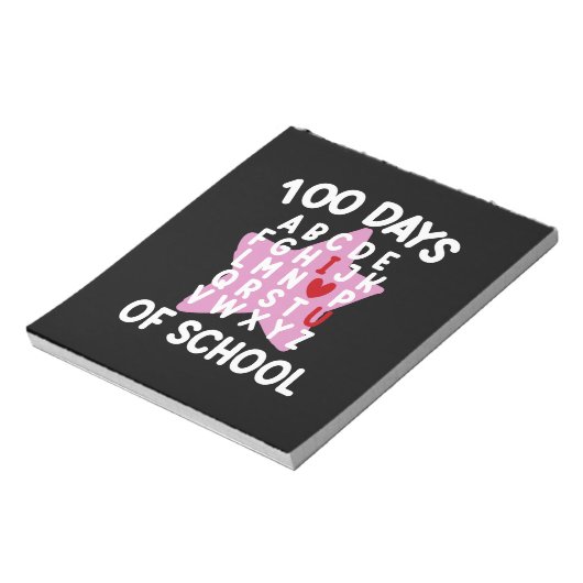 100日の学校アルファベット100日先生 ノートパッド (回転)