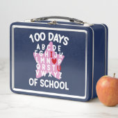 100日の学校アルファベット100日先生 メタルランチボックス (インサイチュ)