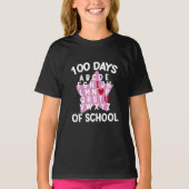 100日の学校アルファベット100日先生 Tシャツ (正面)