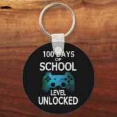 100日の学校ゲーマービデオゲームレベルUnlocke キーホルダー (正面)