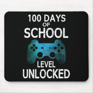 100日の学校ゲーマービデオゲームレベルUnlocke マウスパッド