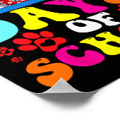 100日の学校ダルマティアン犬100日 頭が切れる ポスター (角)