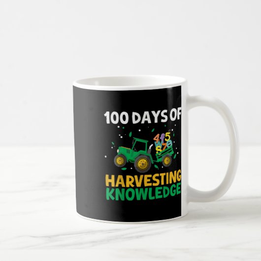 100日の学校トラクター農業100日目 コーヒーマグカップ (右)