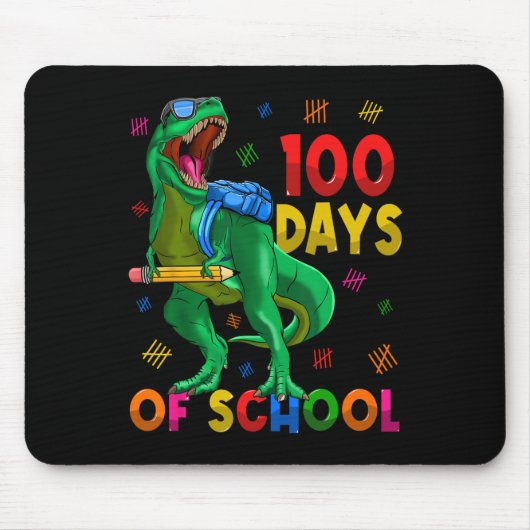 100日の学校トレックス100日の学校100日 マウスパッド (正面)
