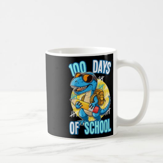 100日の学校トレックス100日目の学校ディノ コーヒーマグカップ (右)