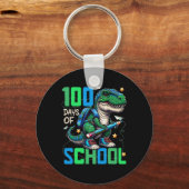 100日の学校トレックス100頭が切れる日100日 キーホルダー (正面)