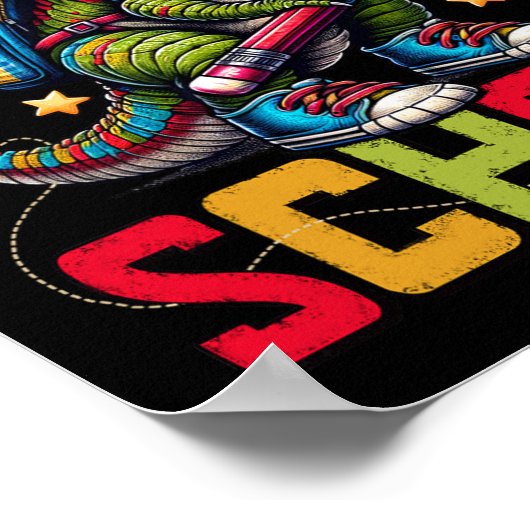 100日の学校トレックス100頭が切れる日100日 ポスター (角)