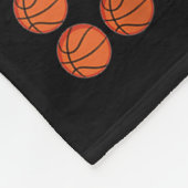 100日の学校バスケットボール100日の男の子 フリースブランケット (角)