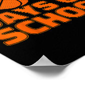 100日の学校バスケットボール100日目 ポスター (角)