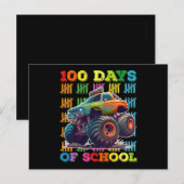 100日の学校モンスタートラック先生生 ポストカード (正面/裏面)