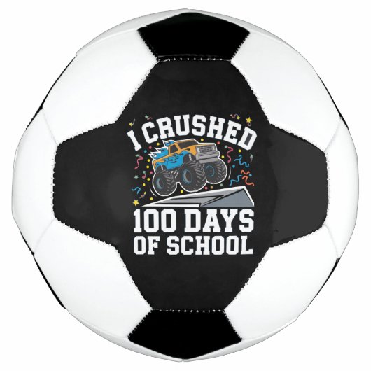 100日の学校モンスタートラック100日学校 サッカーボール (正面)
