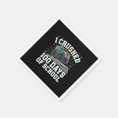 100日の学校モンスタートラック100日学校 スタンダードカクテルナプキン (角)